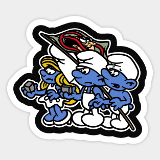 Riot Smurfs Sticker